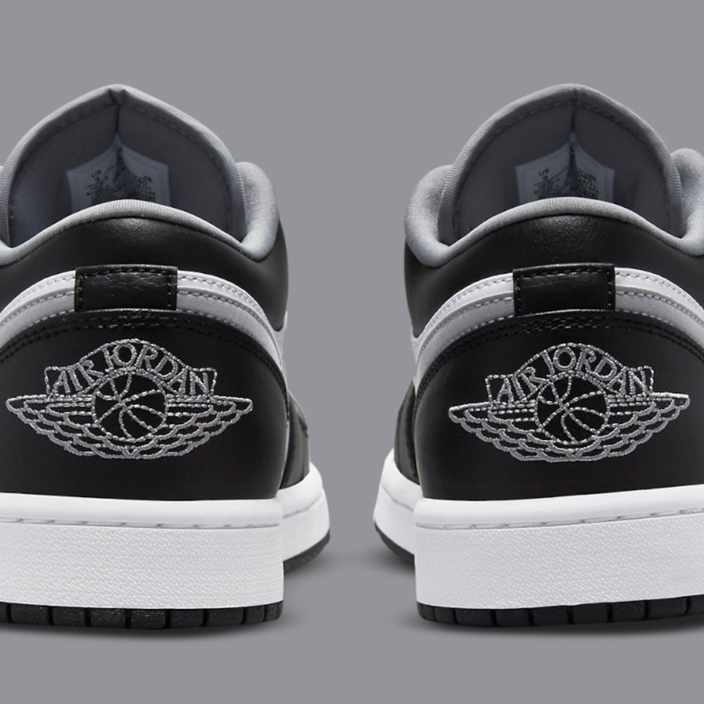 Air Jordan 1 Low GS Black Particle Grey White 553560-040 Shadow 7Y / Womens 8.5 - Picture 4 of 9